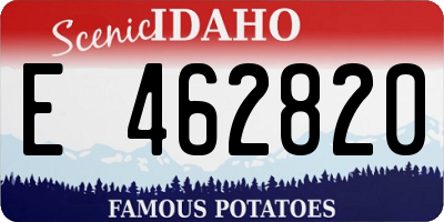 ID license plate E462820