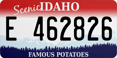 ID license plate E462826