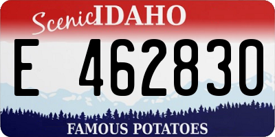 ID license plate E462830
