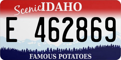 ID license plate E462869