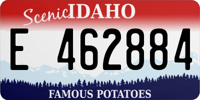 ID license plate E462884