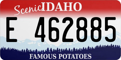 ID license plate E462885