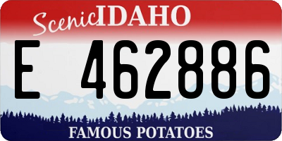 ID license plate E462886