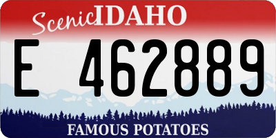 ID license plate E462889