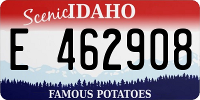 ID license plate E462908