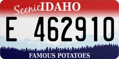 ID license plate E462910