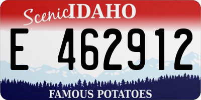 ID license plate E462912