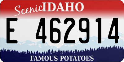 ID license plate E462914