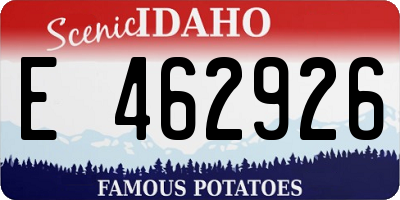 ID license plate E462926