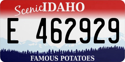 ID license plate E462929