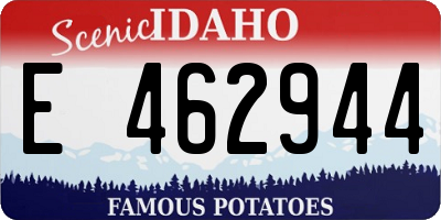 ID license plate E462944