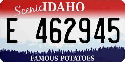 ID license plate E462945