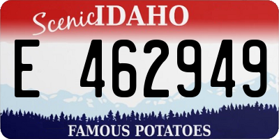 ID license plate E462949