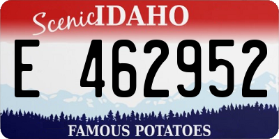 ID license plate E462952