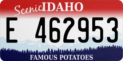 ID license plate E462953