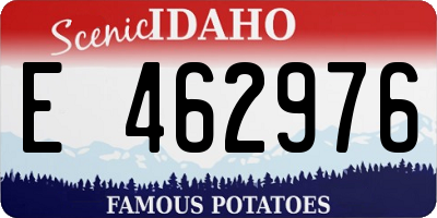 ID license plate E462976
