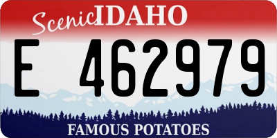 ID license plate E462979