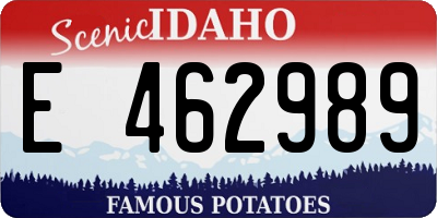 ID license plate E462989