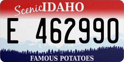 ID license plate E462990
