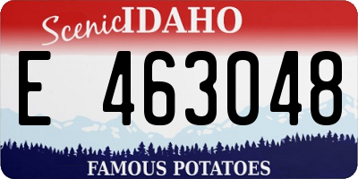 ID license plate E463048