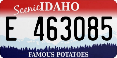 ID license plate E463085