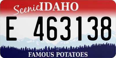 ID license plate E463138