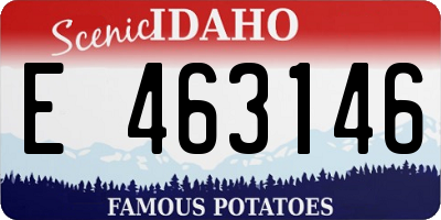 ID license plate E463146
