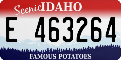 ID license plate E463264