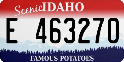 ID license plate E463270