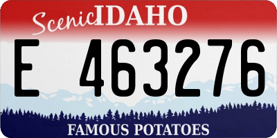 ID license plate E463276