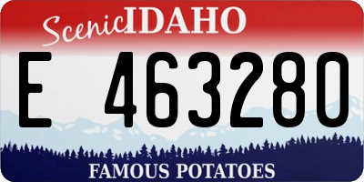 ID license plate E463280