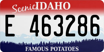 ID license plate E463286
