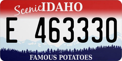 ID license plate E463330