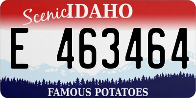 ID license plate E463464