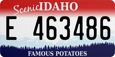 ID license plate E463486