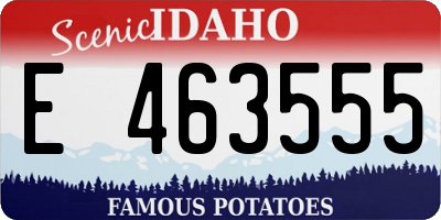 ID license plate E463555
