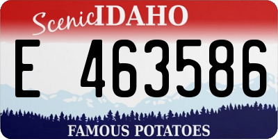 ID license plate E463586