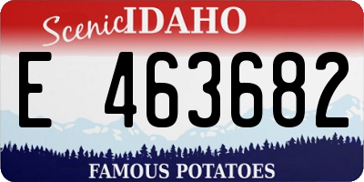 ID license plate E463682