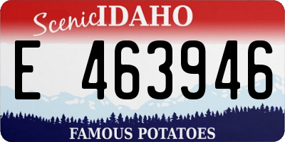 ID license plate E463946