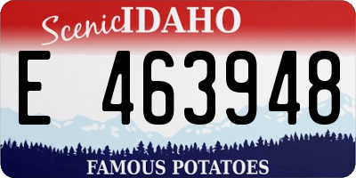 ID license plate E463948