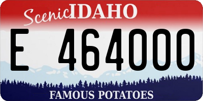 ID license plate E464000