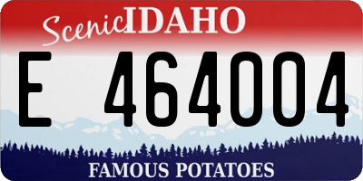 ID license plate E464004