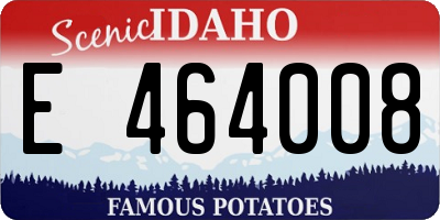 ID license plate E464008