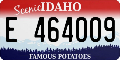 ID license plate E464009