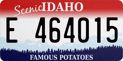 ID license plate E464015
