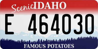 ID license plate E464030