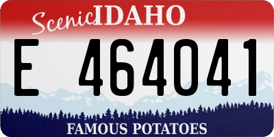 ID license plate E464041