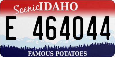ID license plate E464044