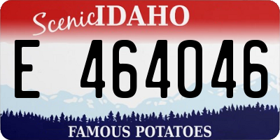 ID license plate E464046