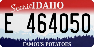 ID license plate E464050